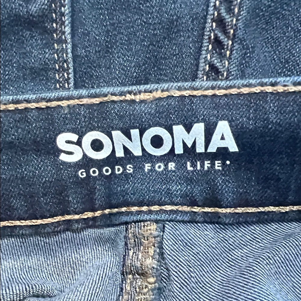 Sonoma Skinny Jean Women’s 6S Short Dark Wash Mid Rise Stretch NWT Everyday Jean - Picture 7 of 10